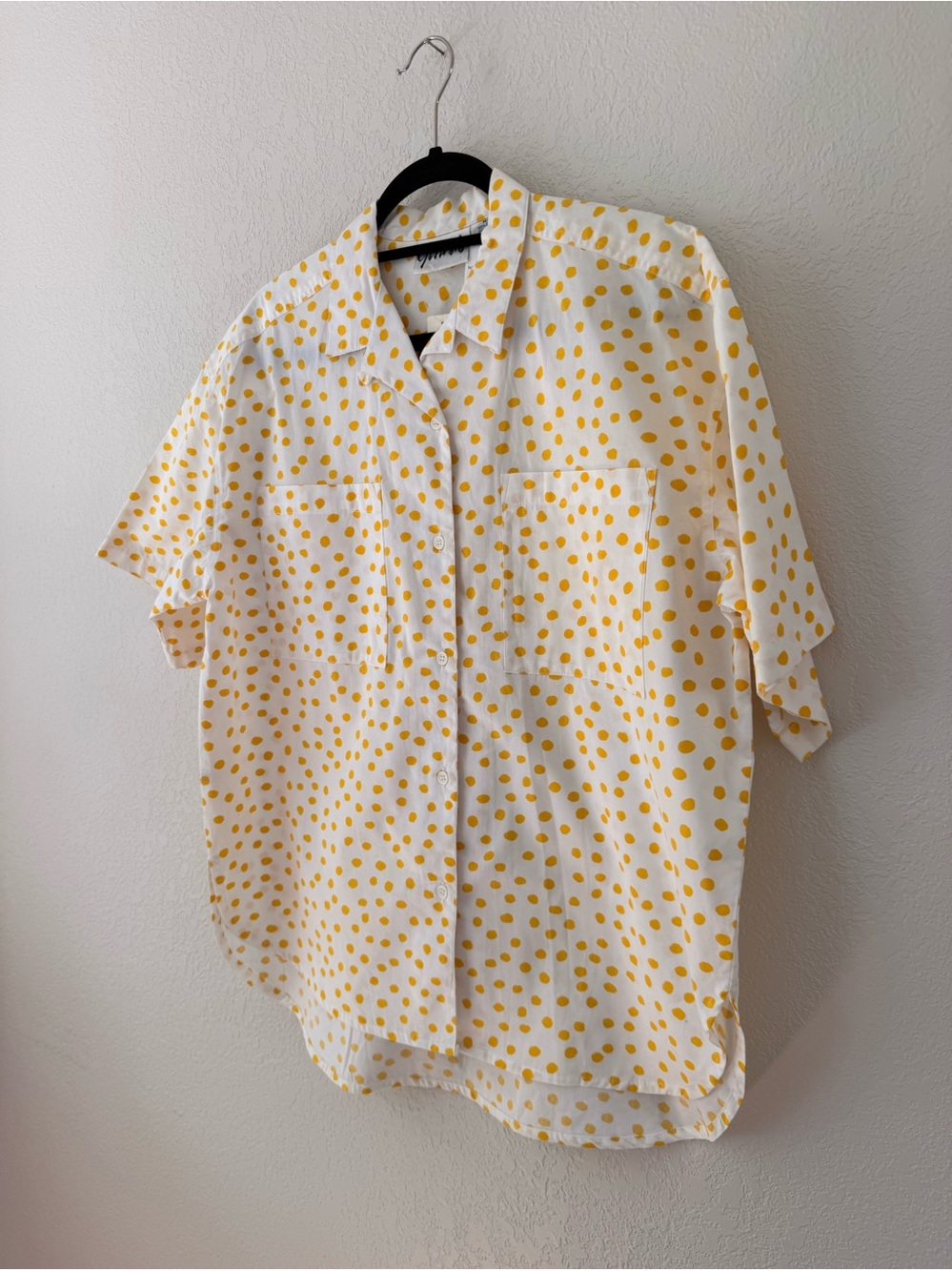 Vintage 80s Deadstock with tags graphic blouse